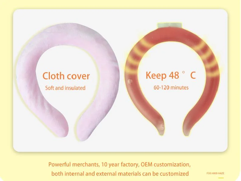 New Design Portable PCM Neck Warmer Winter Heating Warm Ring Neck Hanging Hand Warmer