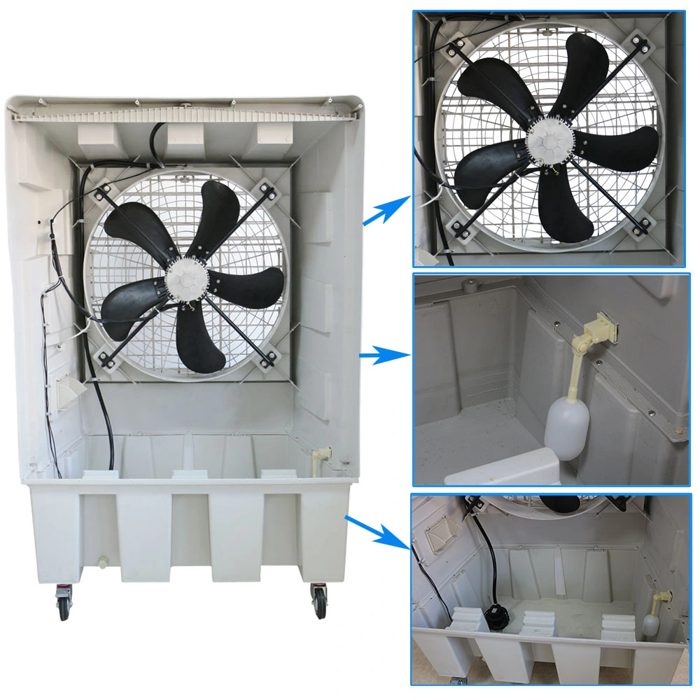 Factory New Design Best Selling 23000CMH Portable Air Cooler with Water Tank 150L