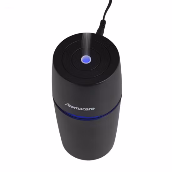 Home Black 4L Knob LED Humidificador ultrasónico de agua de escritorio para habitación