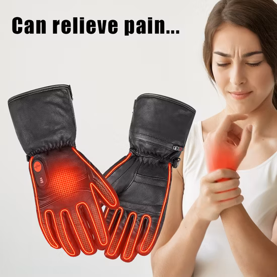 Guantes calefactables Temperatura de calentamiento ajustable Guantes cálidos impermeables Guantes térmicos para interiores y exteriores Calentador de manos