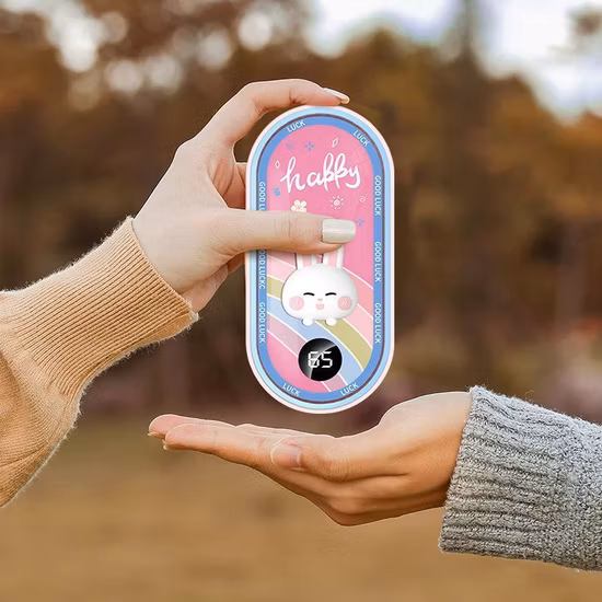 Carga Treasure Face Masaje Instrumento Calentamiento Calentamiento de manos Treasure Heater Mini calentador de manos eléctrico portátil para mujer y niños al aire libre